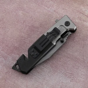 New Design Custom Folding Outdoor Pocket Knife With Black G10 Handle Camping Knife product view 4