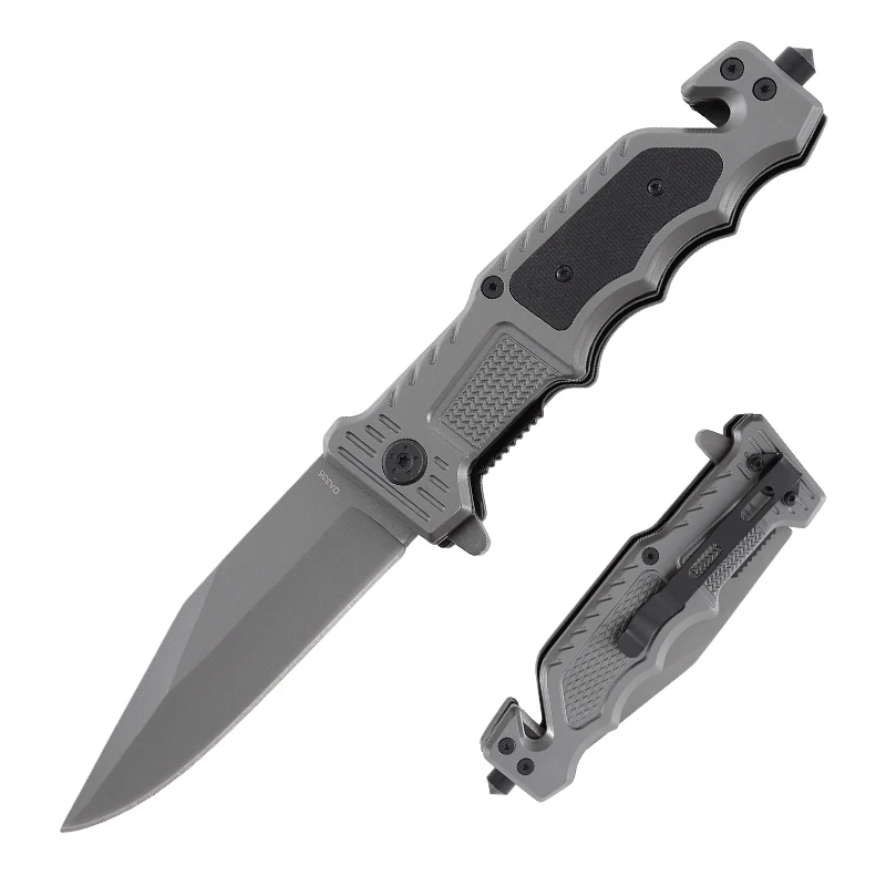 Hot Selling Custom Outdoor Handmade Coating Black Folding Pocket Knife Universal Knife product view 1