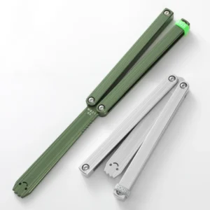 7050 Titanium Alloy Customized Practical Folding butterfly Outdoor Camping Training Knife Toy Gift product view 3