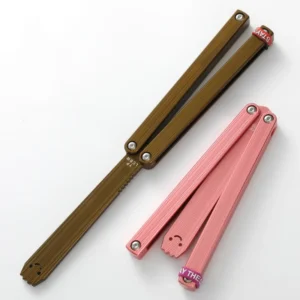 7050 Titanium Alloy Customized Practical Folding butterfly Outdoor Camping Training Knife Toy Gift product view 4