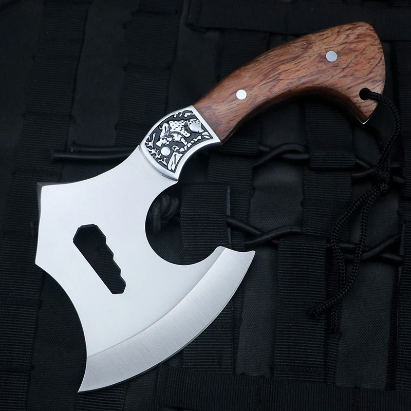 Wholesale Customized High-quality Wooden Handle Axe,Multi-purpose Outdoor Simple Camping axe product view 2