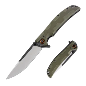 Salutgh Quality D2 Steel Lame G10 Handle EDC Tool Folding Knife Outdoors Camping Pocket Custom Knife