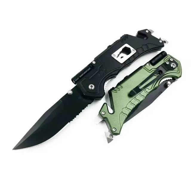 Customized LED Pocket Knife Bottle Opener Glass Breaker Fire Starter Personalized Gift for Groomsmen Multitool KNIFE product view 1