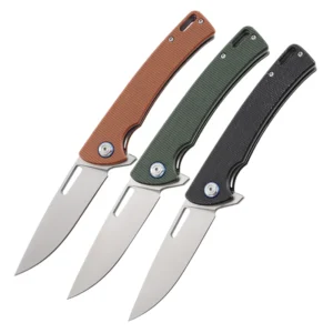 Oigh Quality Atacado Custom Outdoor Multifunctional Folding D2 Oigh Carbon Steel Lâmina G10 Handle Camping Pocket Knife product view 1
