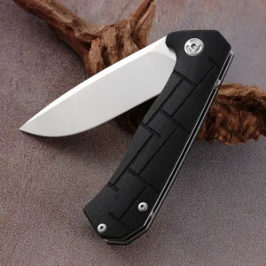 3.35in D2 Steel Blade Outdoor Pocket EDC Knife G10 Handle Camping Gift Folding Knife for product view 4