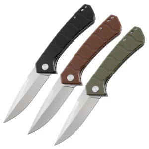 High Hardness D2 Steel Blade G10 Handle Folding Pocket Knife Men EDC Camping Gift Knife product view 1