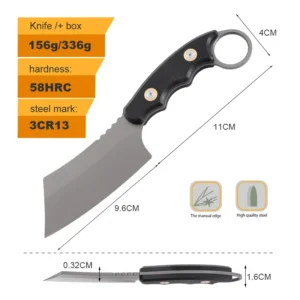 Manufacturer's Customized Kitchen Knife Wooden Handle Cover for Outdoor Camping Household Use Wholesale DIY product view 2