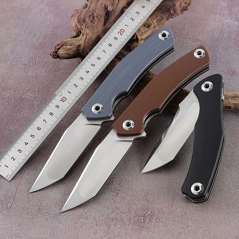 Colored G10 Handle Outdoor Folding Hunting Pocket Knife With CNC Grinding D2 Steel Blade for Camping Survival Used - product view 2