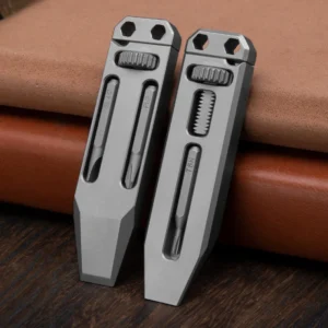 Salutgh Quality Titanium Alloy Mini EDC Pry bar Pocket Tool Multifunctional Portable Keychain Pry bar Pendant Screwdriver Tool - product view 2