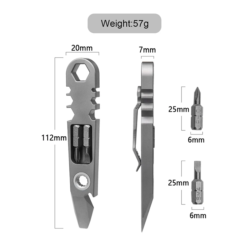 Titanium Pry Bar Tool - FG05 - product view 3