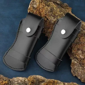 Customized Cheap Prices Black Brown PU Leather Pocket Outdoor Knife Storage Sheath Bag Case for Factory Wholesale - product view 4