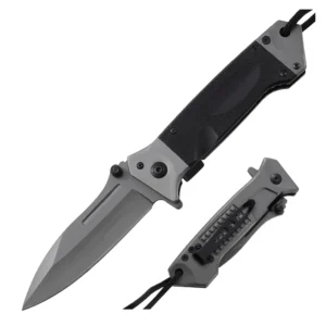 Titanium Plating Lightweight Pocket Knife for Outdoor Camping Foldable Steel Blade Customizable