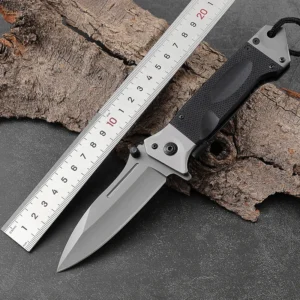 Titanium Plating Lightweight Pocket Knife for Outdoor Camping Foldable Steel Lama Customizable product view 3