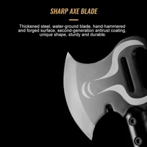 Hot Custom Survival Camping Axe Multifunctional High Carbon Steel Splitting Maul With Stainless Steel Handle for Wood Cutting - product view 2