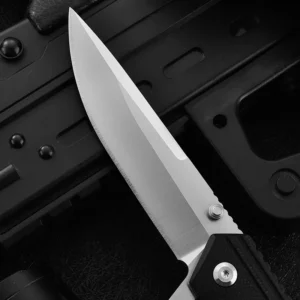 Premium D2 Steel EDC Outdoor Folding Knife Pocket Blade G10 Handle Laser Engraved product view 4