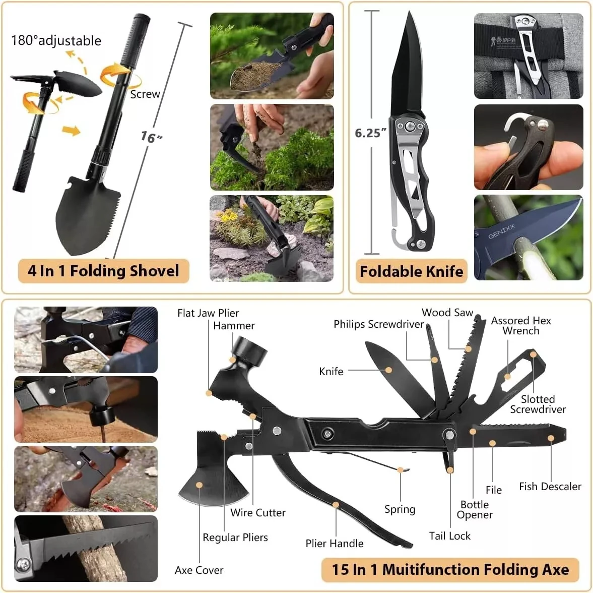 Wholesale Outdoor Kit Waterproof Emergency Equipment for Camping Nylon Canvas product view 4