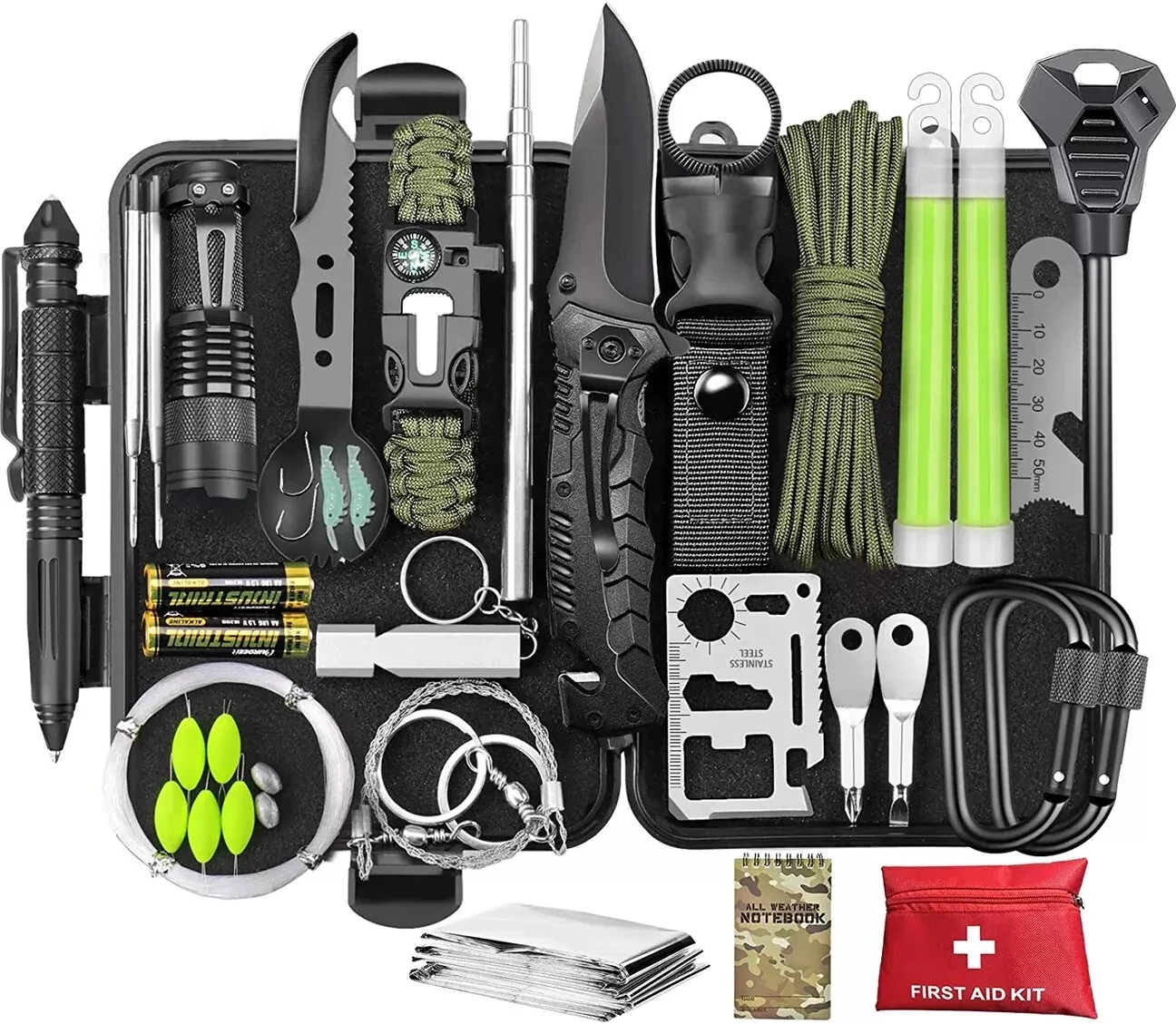 otf-1601265998492-1 Portable Outdoor Camping Kit Waterproof Multipurpose Tool for Hoiking Tour Emergency Supplies product view 1