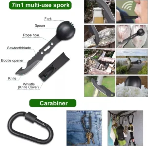 Portable Outdoor Camping Kit Waterproof Multipurpose Tool for Hoiking Tour Emergency Supplies product view 4