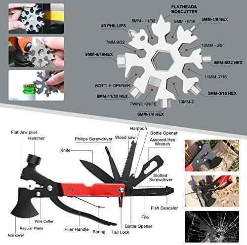 Kit Men Waterproof Emergency Tools EDC Gear Climbing Tours Hiking Comes Bag Great Gift Dad Husband product view 4