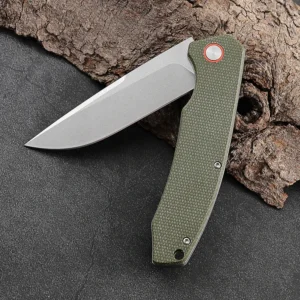 Customized D2 Steel Blade EDC Folding Knife With Black Micarta G10 Handle for Outdoor Camping Hiking DIY Industrial Use product view 4