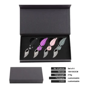 Custom Mini Stainless Steel Pocket Knife for Women Folding for Camping Outdoor Activities with Color Handle product view 3