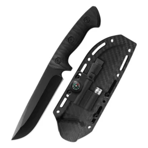 Portable Stainless Steel Straight Knife Hiking Adventure Wilderness Survival Rescue Customizable OEM Support ABS - product view 4