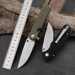 Custom Pocket Knife High Quality G10 Handle D2 Steel Blade Outdoor DIY Industrial Use Laser product view 3
