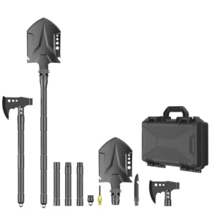 Folding Shovel and Axe Tool with 16-in-1 Multifunction for Off-Roading,Camping,Outdoor,Survivalist and Emergency product view 1