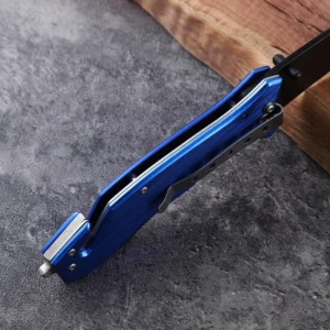 Customizable Rescue Pocket Knife Aluminum Handle DIY Laser Engraved Folding Knife Belt Cutter Window Breaker product view 3