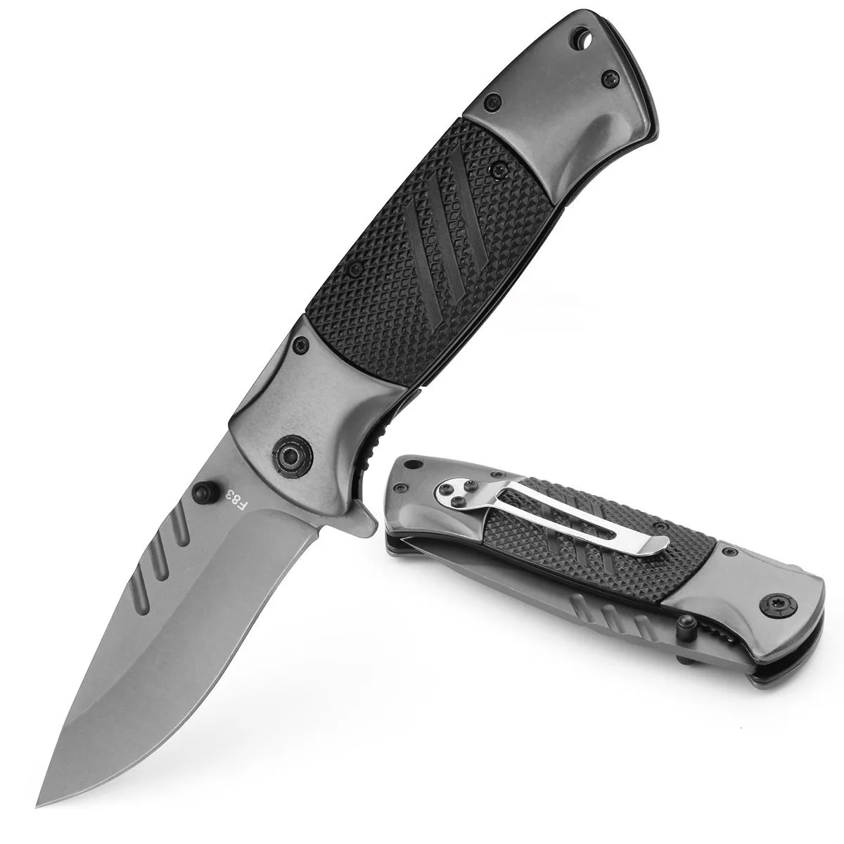 Aluminum Handle F83 Wholesale Camping Knife Utility Folding Knives Outdoors Pocket product view 1