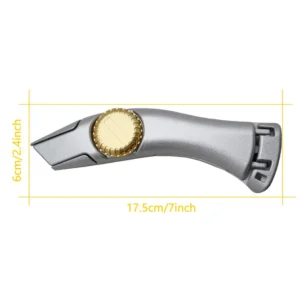 SK5 Cutting Roofing Aluminum DIY Projects Utility Knife Fixed Steel Blade with Aluminium Alloy Hook OEM Supported
