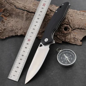 Outdoor Utility Pocket Knife G10 Handle D2 Steel Foldable Stainless Camping Knife product view 2