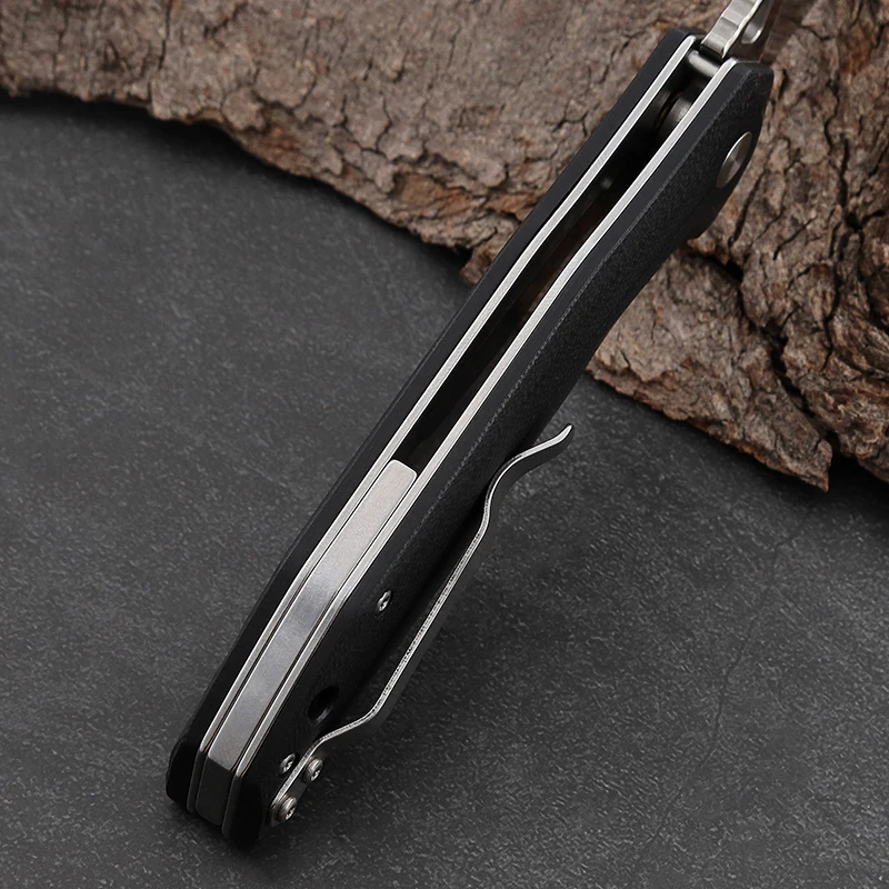 Outdoor Utility Pocket Knife G10 Handle D2 Steel Foldable Stainless Camping Knife product view 4