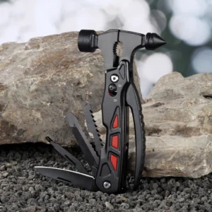 13in1 Black Coating Hammer Multi Tools Stainless Steel Multitool Multipurpose Pliers Knife Saw Hammer - product view 3