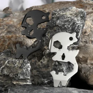 Stainless Steel Keychain Multi-Tool Portable No Rust Wrench Screw Ruler Bottle Opener for Outdoor Survival Climbing - product view 2