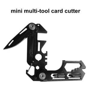 OEM ODM Sale Handheld Stainless Steel Multitool Portable Credit Card Tool Survival & Emergencies for Camping Hiking - product view 2
