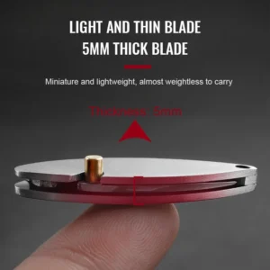 Mini Keychain Pocket Knife Stainless Steel Light Weight Small Folding Knife Outdoor EDC Box Cutter Laser Engraved DIY product view 4