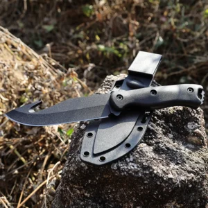 Durable Fixed Blade Hunting Knife Plastic Handle Survival Knife Camping Outdoor Fish Gut Straight Knife With Plastic Sheath EDC - product view 3