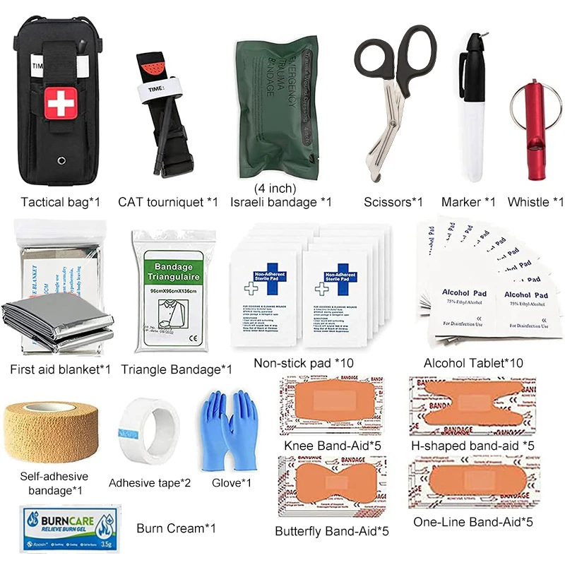 Individual Emergency Personal Tourniquet Climbing Polyester Canvas Carabiner Whistle Shower Toilet for Outdoor Safety product view 4