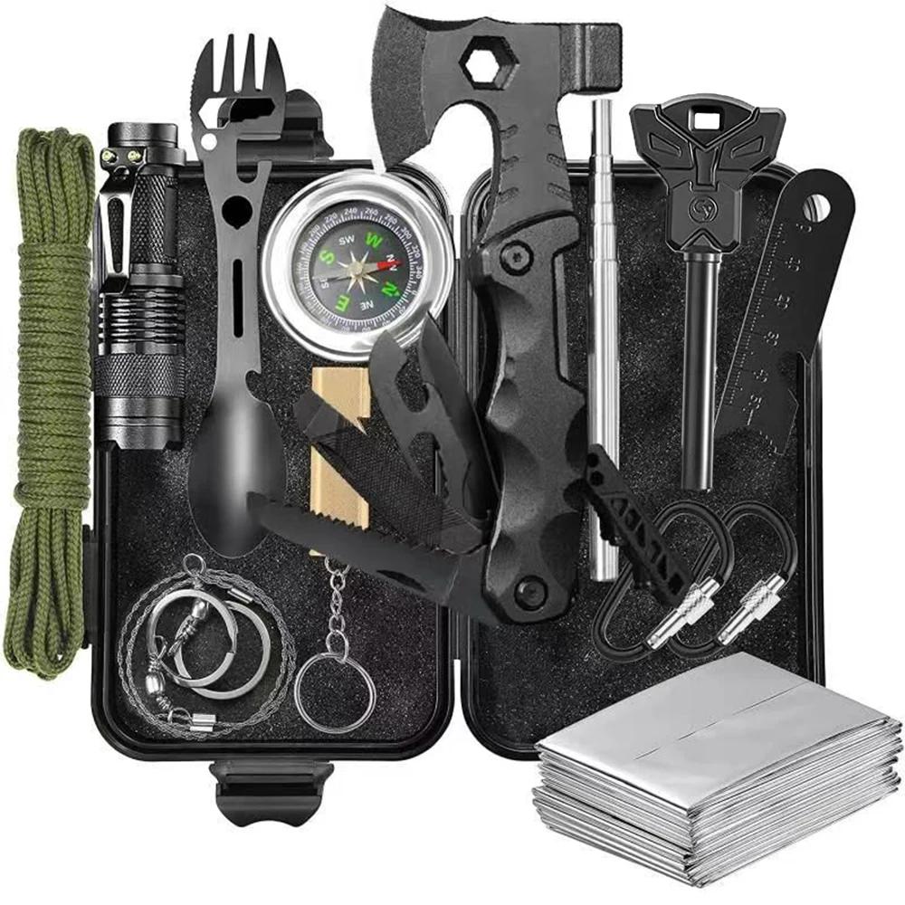 Titanium Multifunctional Outdoor Kit Stainless Steel Saw Blade Tent Peg for Emergency Use for Camping Hiking product view 1
