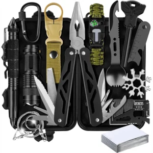 Hot Sale Emergency Kit Outdoor Camping Gear Equipment Includes Carabiner Whistle Accessories China product view 1