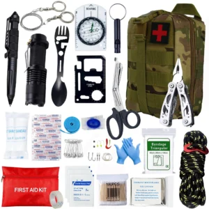Portable Outdoor Kit Camping Merhabaking Bandage Set Emergency Mask Hot Cold Weather Gear Priority