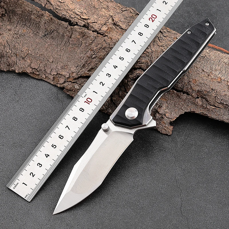 Professional Defense Knife Outdoor Camping EDC D2 Steel G10 Handle Fishing Portable Folding Pocket Knife product view 3