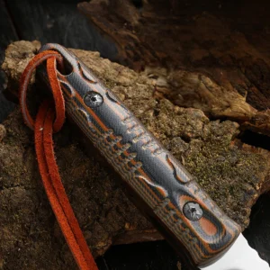 Camping Two-tone G10 Handle Fixed Lama Knife Outdoor EDC Knives with Sheath product view 4