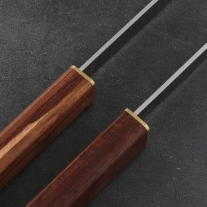 Double-Blade Stainless Steel Camping Knife Essential Outdoor 2 in 1 Utility Knife Fruit Paring Knife - product view 3