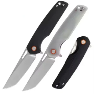 Customizable Jade G10 Handle Pocket Knife D2 Blade Camping Folding Knife Outdoor Hiking Satin Polished CNC Blade product view 1