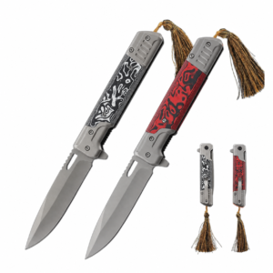 Wholesale Stainless Steel Outdoor Pocket Knife with G10 Handle DIY Grade Customization Supported