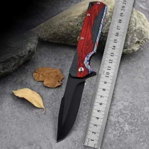 Custom Knife 3D Printed Camping Survival All Steel Handle Lockless Folding Knife Pocket Hunting Katlanır Bıçaklar