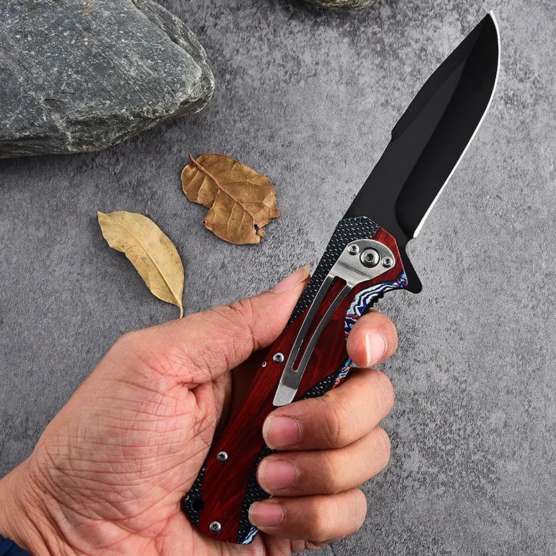 Custom Knife 3D Printed Camping Survival All Steel Handle Lockless Folding Knife Pocket Hunting Folding Knives - product view 4