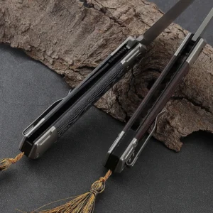 Customizable New Design G10 Handle Pocket Knife 3cr13 Blade Camping Folding Knife Outdoor Hiking CNC Blade product view 4